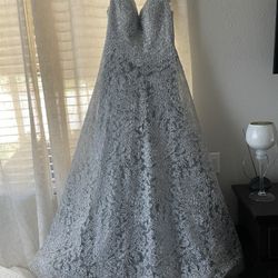 Royal Queen Silver Dress