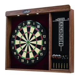 MD Sports Dartboard Cabinet Set
