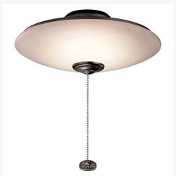 Kichler Lighting - 380931MUL - 17W 1 Led Low Profile Fan Light Kit - With Transitional Inspirations - 4.25 Inches Tall By 11.5 Inches Wide