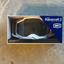 The Racecraft 2 superior vision system 100% Dirt bike Goggles 