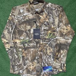 Von Dutch Camo Button Up Shirt Large