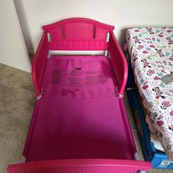 Girls Pink Toddler Bed