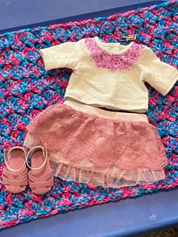 American Girl Lace Skirt Outfit