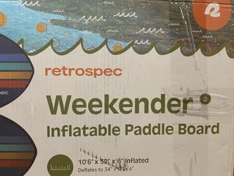 Retrospec Inflatable Stand Up Paddleboard Navy Zion