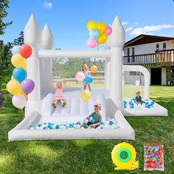 Klokick Commercial Inflatable Bounce House 13x12.3x8.3ft w/Blower Large Outdoor Specifications: Supports 6 kids at 3-10 yrs, 500 lbs weig
