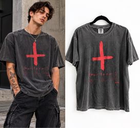 Gatherers Mutilator Band T Shirt Large Comfort Colors Red Cross Post Hardcore