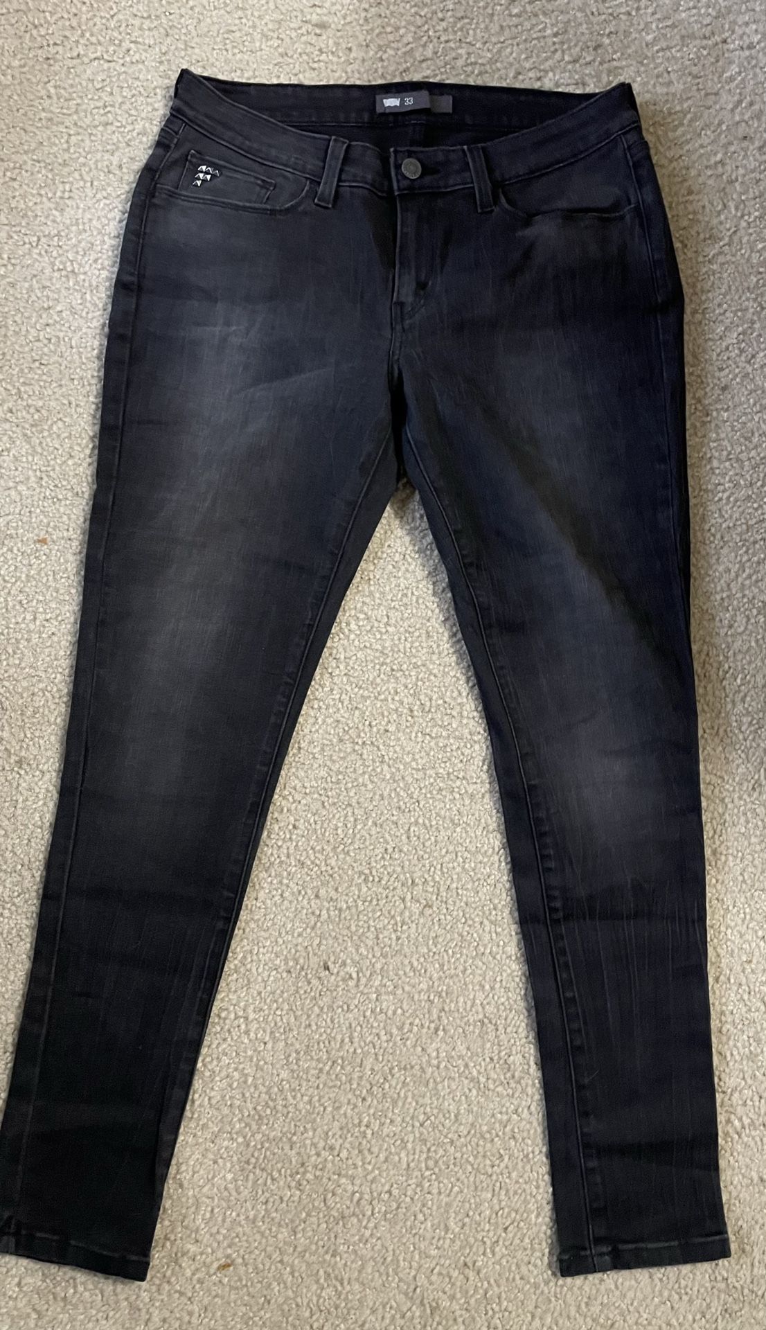 Levi’s Gray Black Skinny Jean