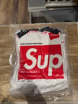 Supreme x Hanes Cushion Crew Socks