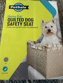 Quilted Dog Safety Seat (never used, box unopened)