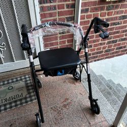 Mobility Ultra Lightweight Rollator Walker with Seat - Foldable,