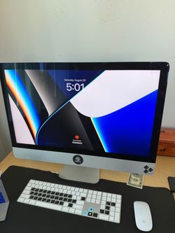 2020 iMac 27” Retina 5K – i7, 64GB RAM, Radeon 5500 XT + Keyboard & Mouse