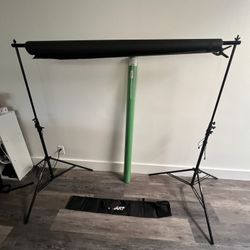 10’x7’ Backdrop Stand With Seamless Background Paper