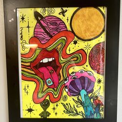 Upcoming local teen artist’s framed wall art Only $60 each w/frame