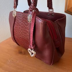 Brighton, Red Leather Handbag
