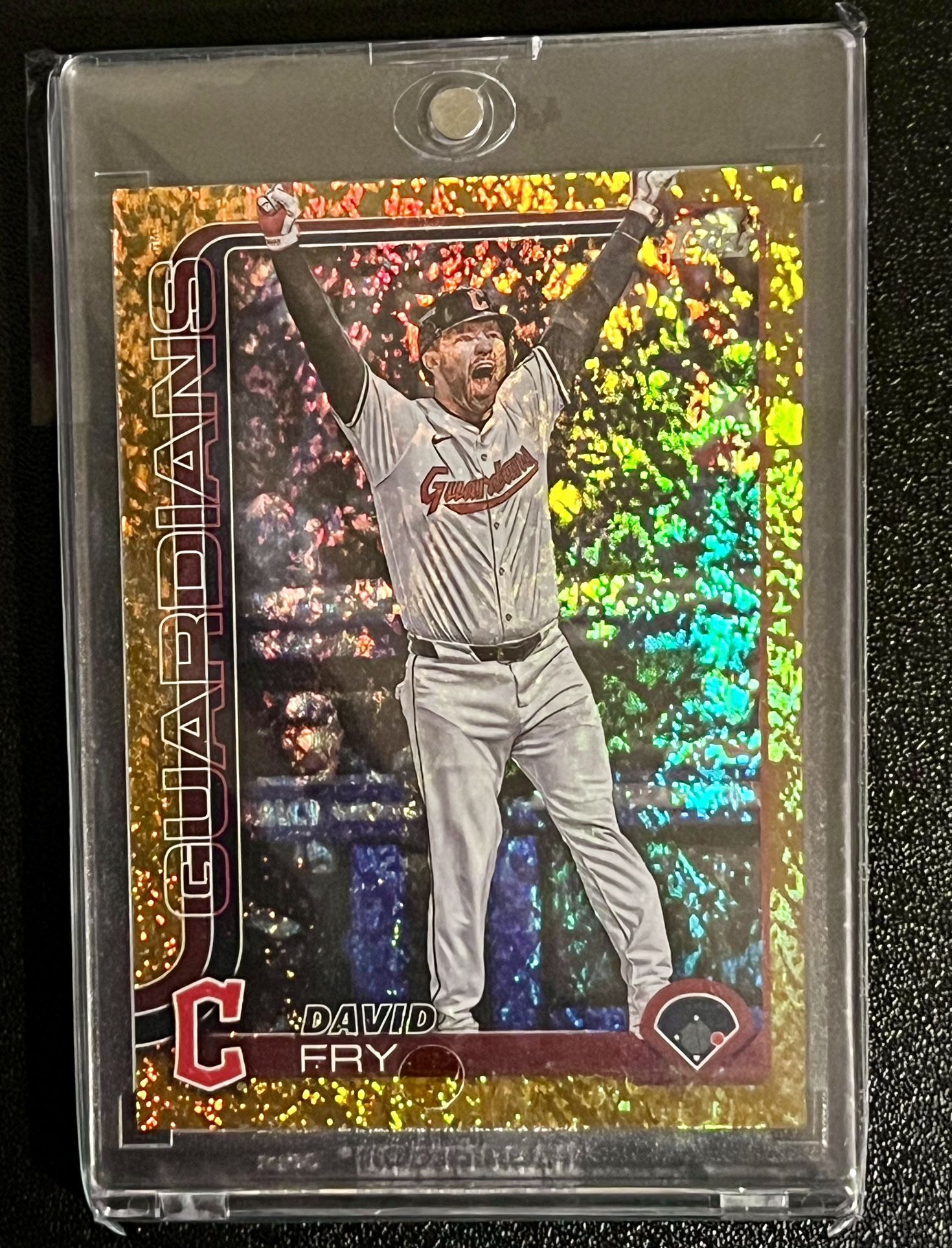 2025 Topps Series 2 David Fry [Gold Rainbow Foil] #401