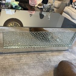 Mirrored Coffee Table And End Table