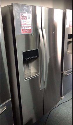 Fridge refrigerator side-by-side fingerprint resistant Whirlpool regular price $1499 our price $999 only