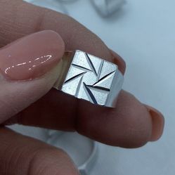 Handmade Silver Aluminium Rings  Size7-10