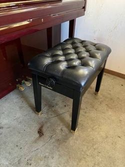 Mason & Hamlin Leather Piano Bench