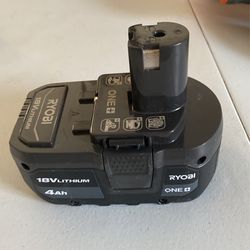 RYOBI ONE+ 18V Lithium-Ion 4.0 Ah Battery