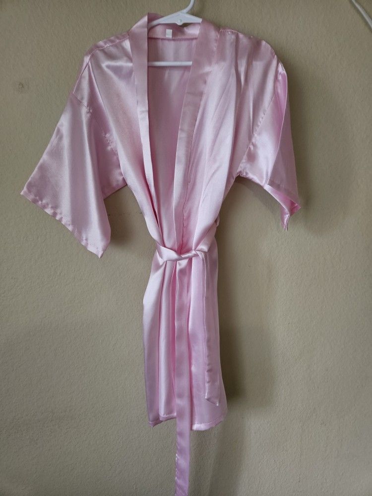 Kids satin spa robe birthday