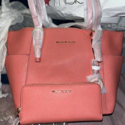Michael Kors EZ Tote Leather PinkGrapefruit