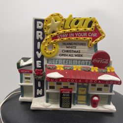 1998 Coca Cola Town Square Collection Working Light- Retired Piece 