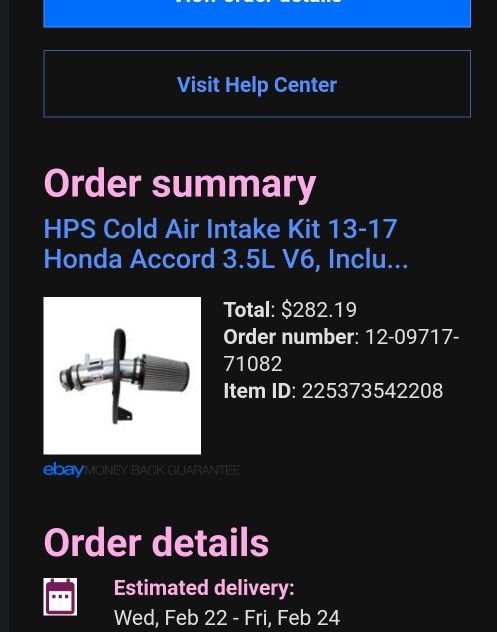HPS Cold Air Intake For 13-17 Honda Accord