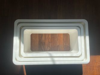 Three White Shelves