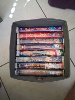 Lot of 8 Disney & Land Before Time VHS Tapes
