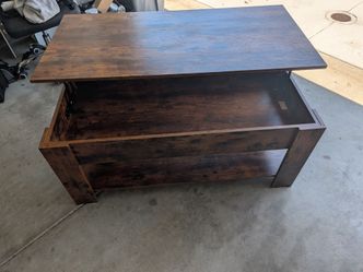 wooden coffee table  with storage