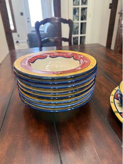 Tuscan/Mediterranean-style ceramic dinnerware