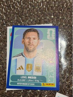 Blue Border Messi Sticker