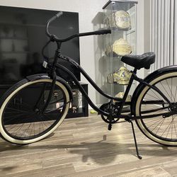 HBBC OLD SKOOL Women’s Beach Cruiser Bike Bicycle–Metallic Black Cherry