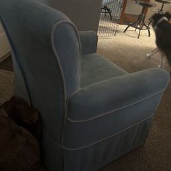 Blue Rocking Chair