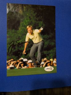Jack Nicklaus 1986 Masters Signed Photo JSA Certified