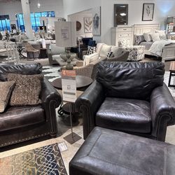 Ashley Couch & Chair/Ottomon