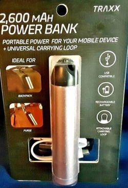 Traxx (2,600mah) Reserve Power Bank Single Usb Portable Charger- Color Is Pink-2 Available /$10 Total For The 2