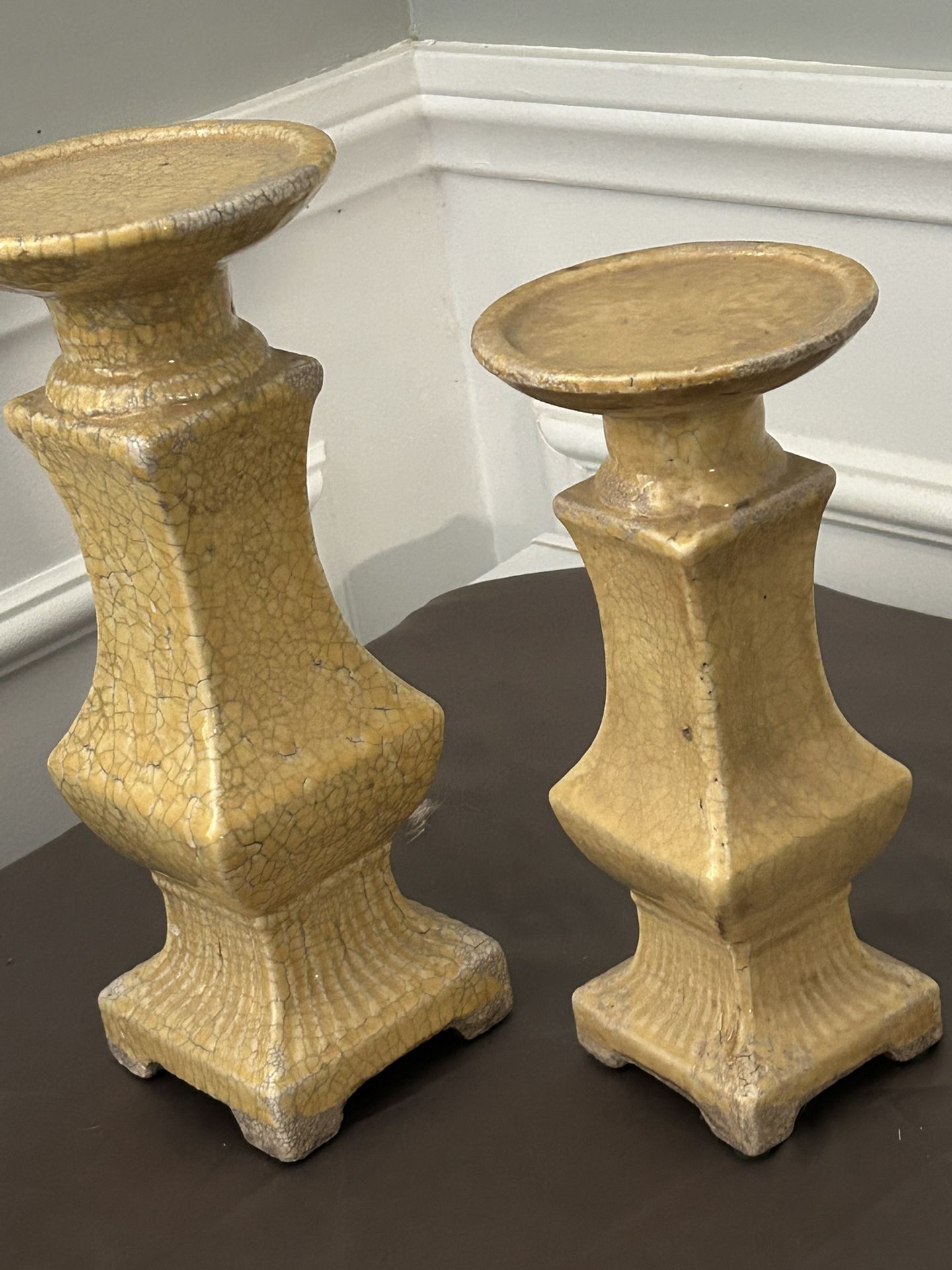 Large Ceramic Candle Holder Decor