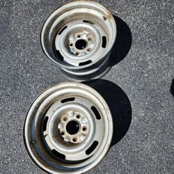 Pair 15x8 Corvette Rally Wheels