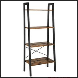 Ladder Shelf, 4-Tier Bookshelf