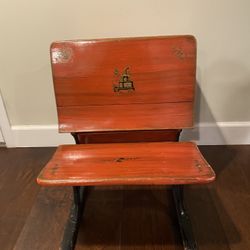 Unique Child’s Desk With Front Seat.