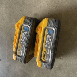 (2x) 20v Power stack 5ah Battery 
