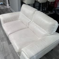 White Leather Couch