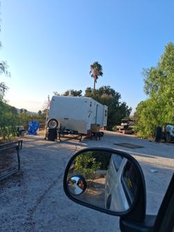 White Travel Trailer / RV Camper