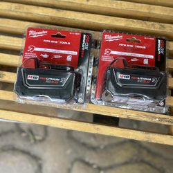 Milwaukee Battery EC 5.0 Brand New set of two