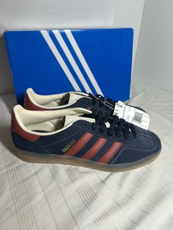 Adidas Gazelle Indoor Navy Burgundy Gum Suede Sneakers Men’s Size 10 JH5404 New