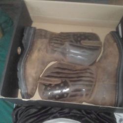 Ariat Mens Sierra Shock Patriot Work Boots Size 11 EE