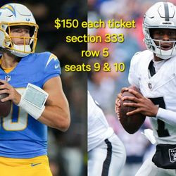 Los Angeles Chargers Vs Las Vegas Raiders