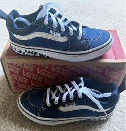 Vans Low-Top Canvas Sneakers Blue size 1Y